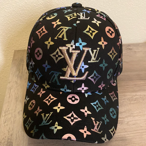 DI Metallic LV Print Baseball Caps Dejaco Inspired di-metallic-lv-print-baseball-caps-dejaco-inspired